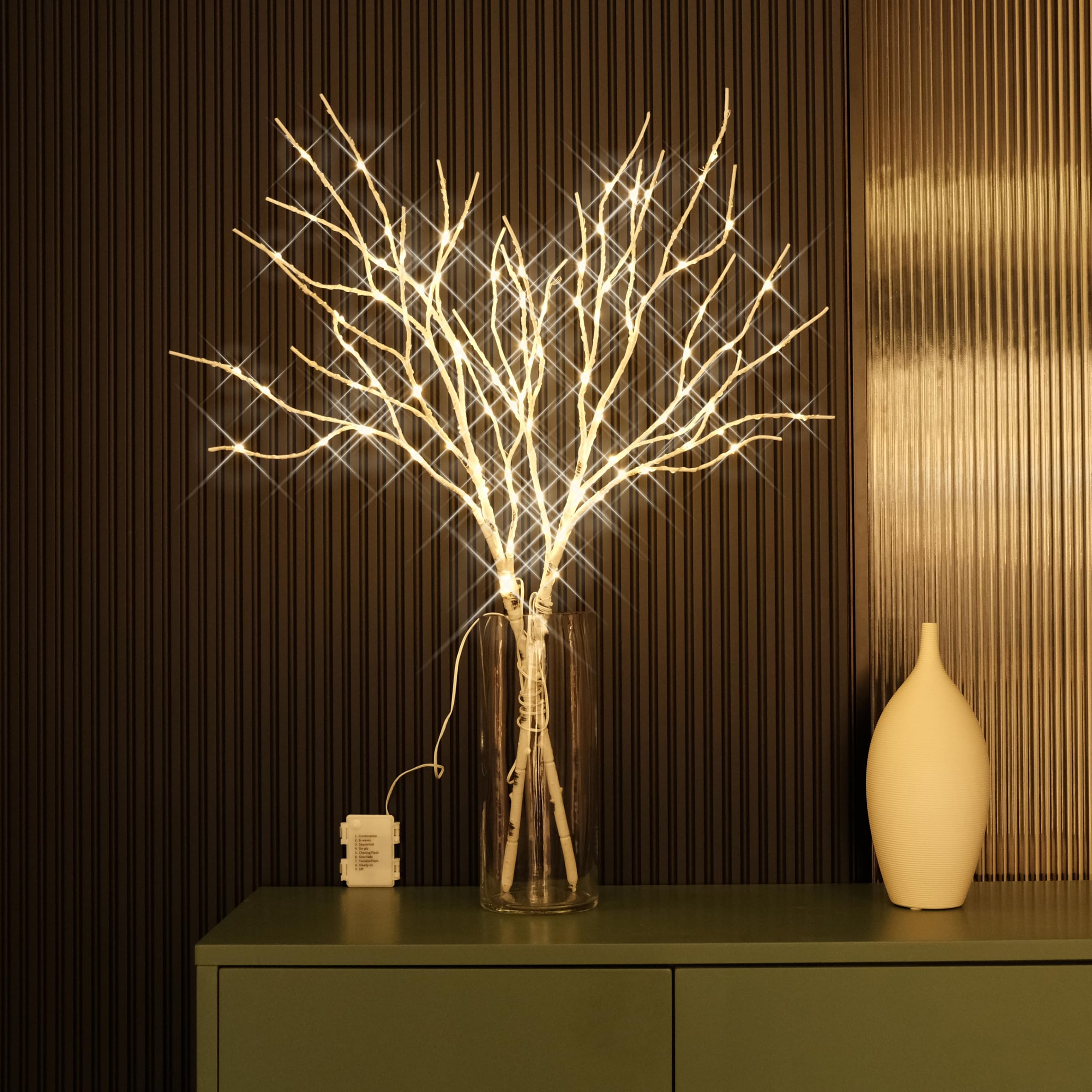 Photo 1 of ***BATTERY OPERATED***nicedepot Lighted Branches for Vases 33IN 100 LED Prelit Branches with Timer Battery Operated Artificial Branches with Lights for Home Holiday Christmas Decoration Indoor Outdoor Use***BATTERY OPERATED***