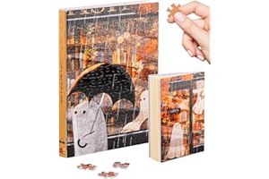 PieceRelax A5 Puzzle Journal 329 Plastic Pieces for Adults - Katherine Blower - Shelter - Book Cover & Notebook, Unique Puzzle Gift, Jigsaw Artwork [YA1071]