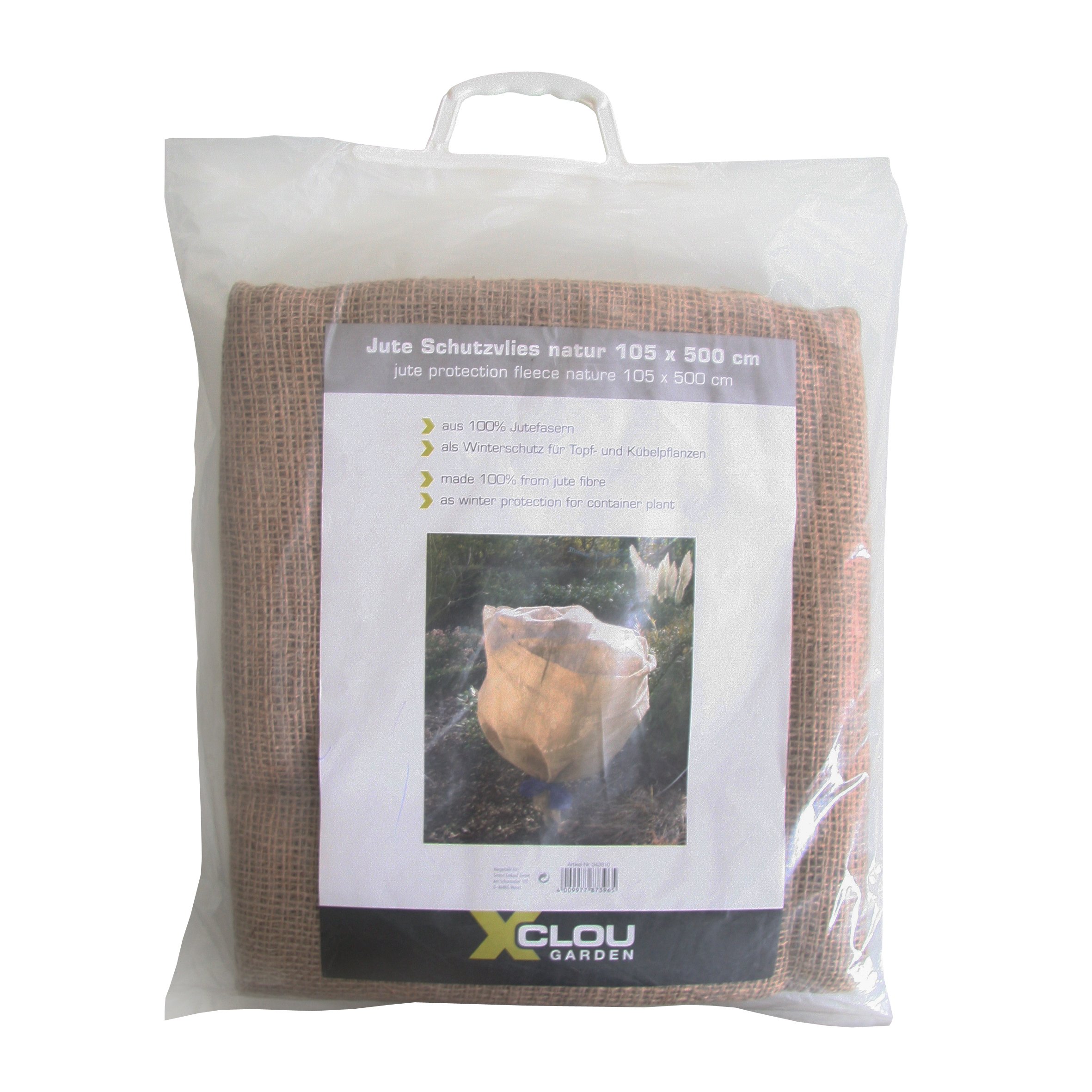 Xclou 343810 Jute Protective Fleece Natural 105 x 500 cm