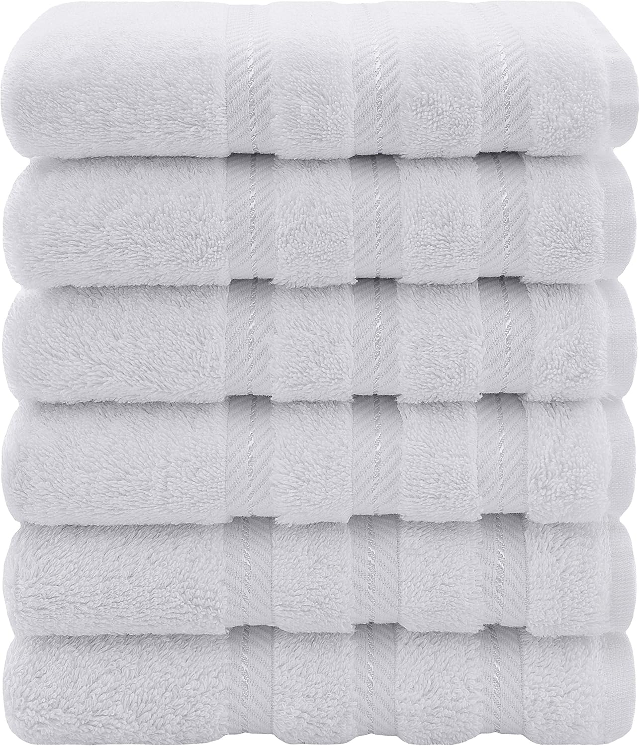 American Soft Linen Premium, 100% Turkish Genuine Cotton Towel Set Luxury Hotel & Spa Quality for Maximum Softness & Absorbency (4-Piece Bath Towel Set, Grey): Kitchen & Dining