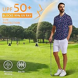 Xdceu Golf Polos for Men - Funny Golf Shirts Print