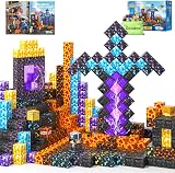 Coodoo Magnetic Blocks Build Mine Magnet World Magic Sword Set 84pcs