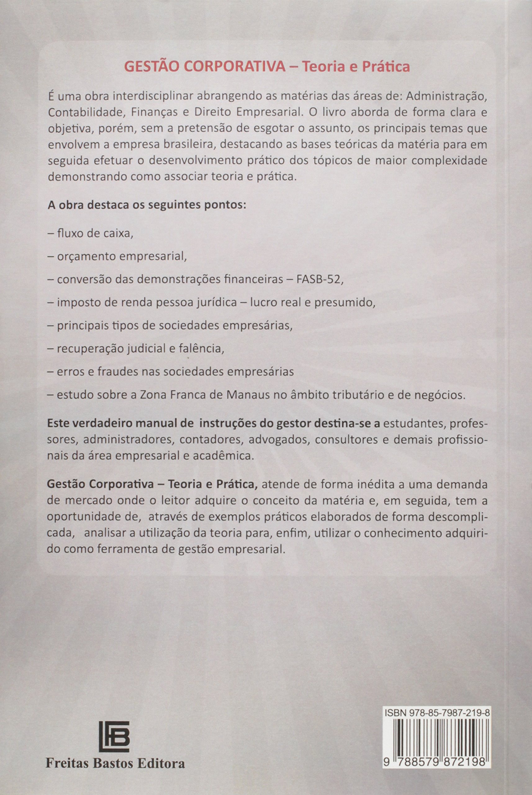Gestão Corporativa. Teoria e Prática - 9788579872198 - Livros na Amazon  Brasil