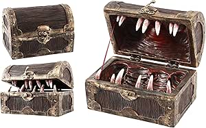 Forged Dice Co Mimic Chest Dice Storage Box - Container Holds up to 5 Sets of Polyhedral Dice or 35 Individual Dice - Fits Polyhedral Metal Dice D&amp;D Miniatures and Dungeons and Dragons Accessories