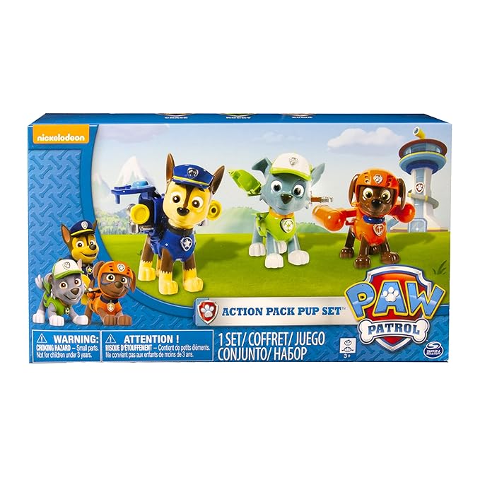 Paw Patrol Chase/ Rocky and Zuma Action Pack Pup Set Amazon.co.uk