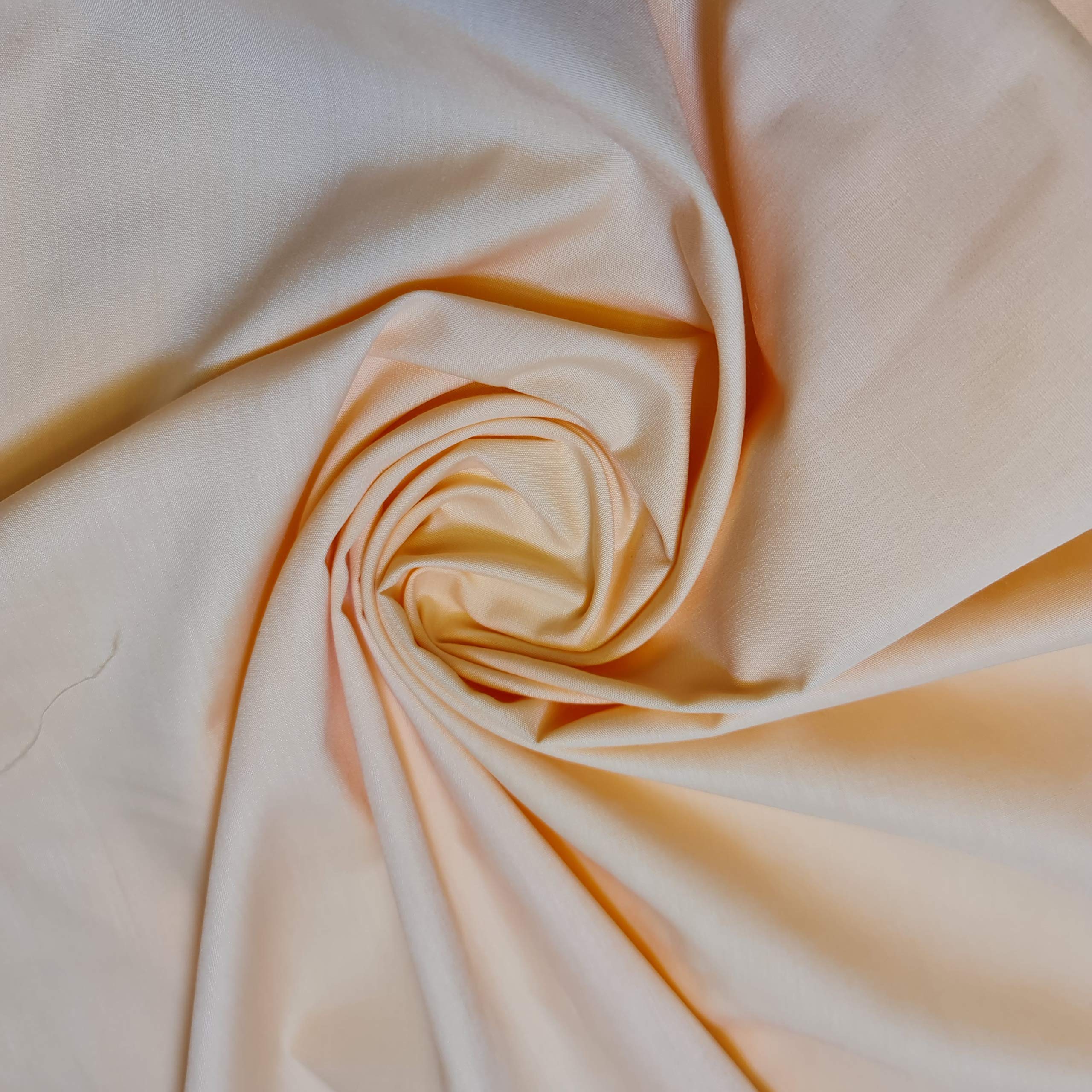 Textile Station Plain/Solid Dyed Polyester Polycotton Dress Craft Fabric Material 44" - 112 cm Wide Sold As 1 Meter Pre - Cut Lengths (Available in 42 Colours) (Peach, 10 Meter)