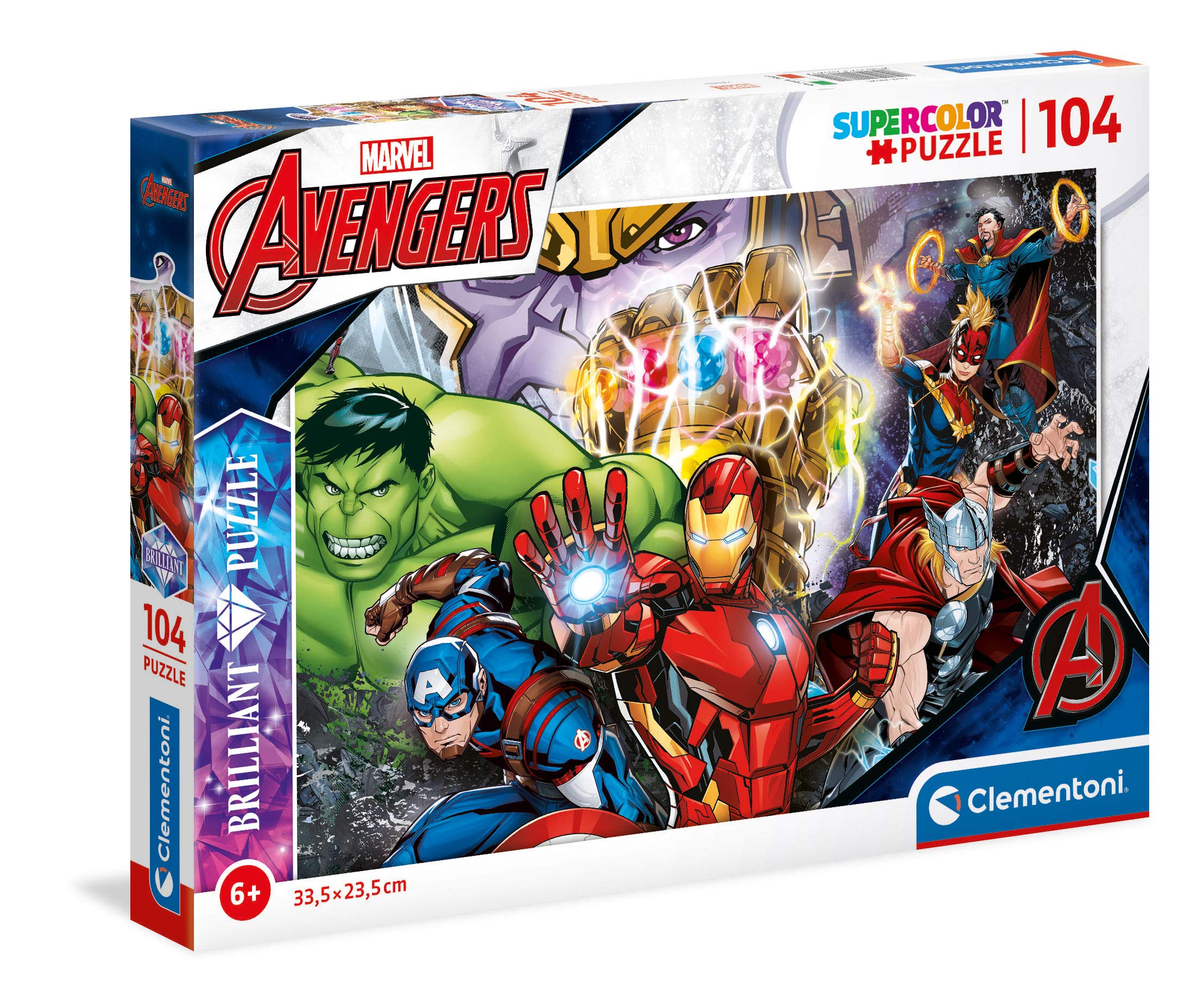 Brilliant Puzzle 104pc - Marvel