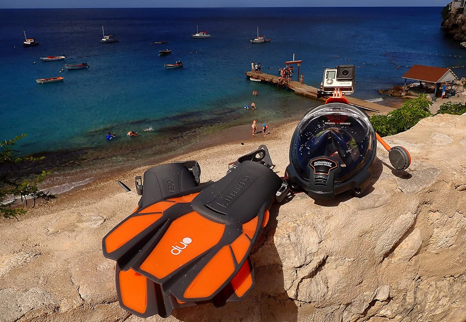 OCEAN REEF - Duo Fins - Professional Fins for Snorkeling and Swimming - Maximum Comfort and Strength Under Water