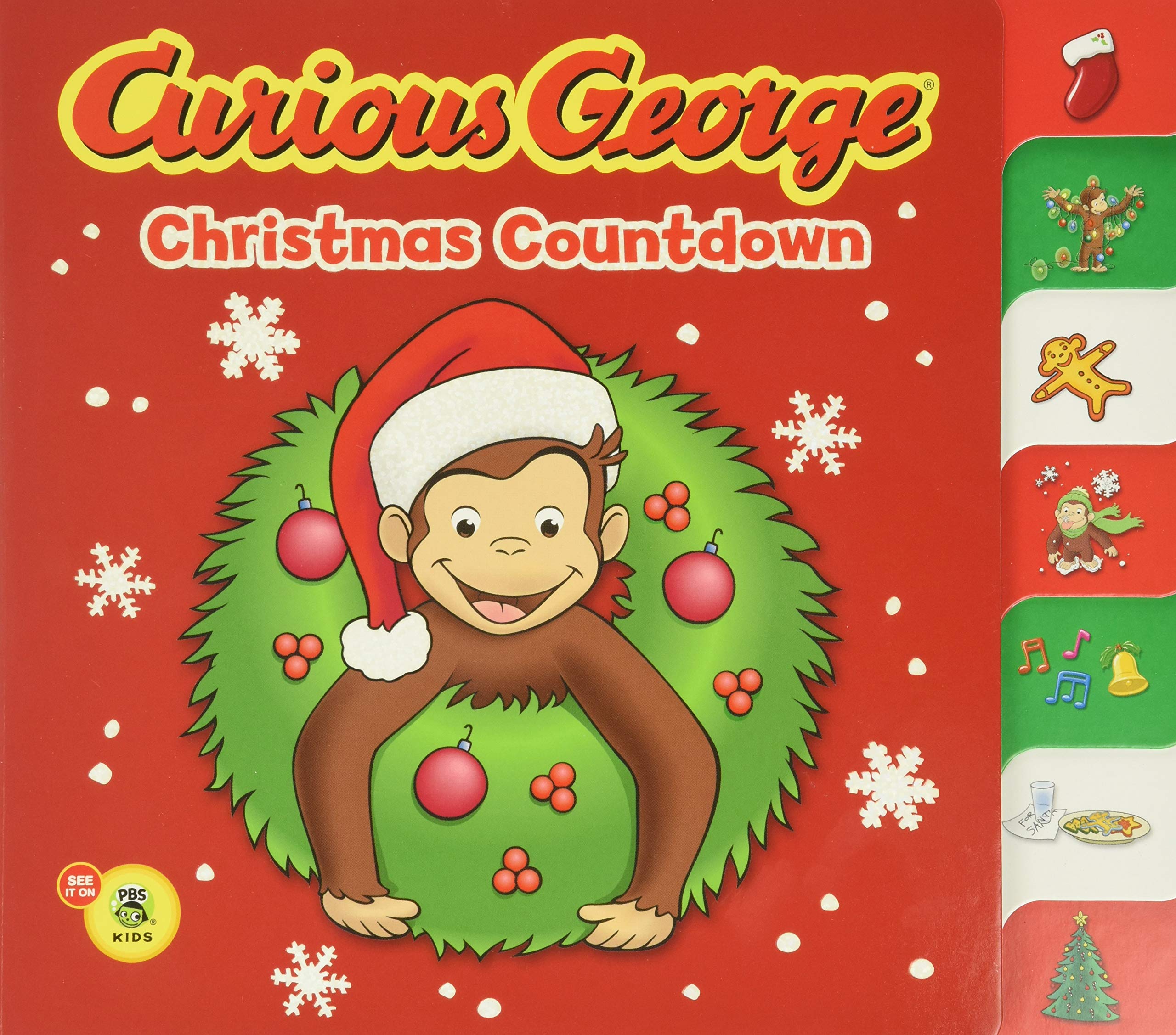 Curious George Christmas Countdown Cgtv Tabbed Bb Rabe Tish Rey H A 9780547238630 Amazon Com Books