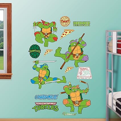 Printed Wall Art Wall Tear Nick Toon Teenage Mutant Ninja Turtle
