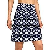 G Gradual 19" Skorts for Woman Knee Length Golf Skirt Long Athletic Tennis Skorts for Women Dressy Casual with Shorts Pockets
