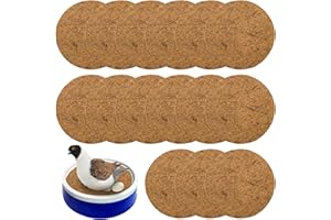 Eorbow 15 Packs Pigeon Nest Pads, Bird Breeding Mat for Chicken, Natural Coconut Fiber Bird Egg Mat, Nesting Bowl Box Pad for Parakeet Chicken, Pigeon Hatching Bedding Accessories