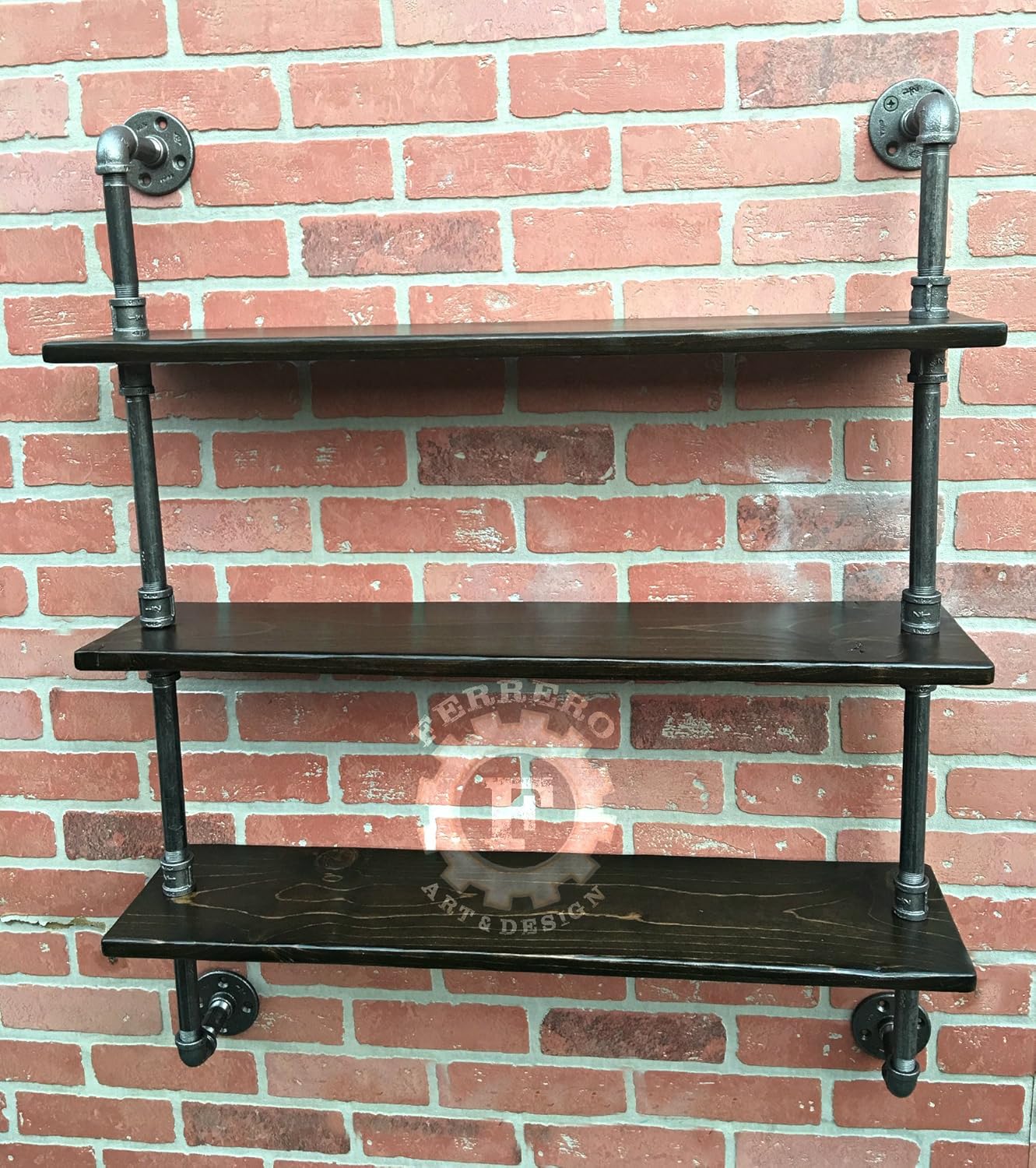 pipe shelf, steampunk furniture, wall shelves, industrial