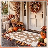 Sonwyoung Fall Doormat Outdoor, Non Slip Pumpkin Welcome Fall rug 35 x 24