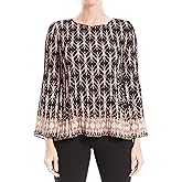 Max Studio Women's Crepe Pleated Blouse