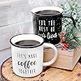 MAINEVENT Let's Make Coffee Together Couple Mug Set 11 Ounce, Couple Coffee Mug Set, Lets Have Coffee Together Mug, Married Couple Coffee Mug Engagement Coffee Mug Forever Couple Wedding Gift