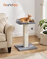 Feandrea Cat Scratching Post 71 cm Tall with Plush Perch 40x30 cm view 2