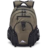 High Sierra Loop-Backpack, Travel, or Work Bookbag with tablet-sleeve, Olive, One Size