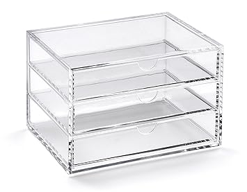 Osco A3276 Magazin mit 3 Schubladen aus klarem Acryl