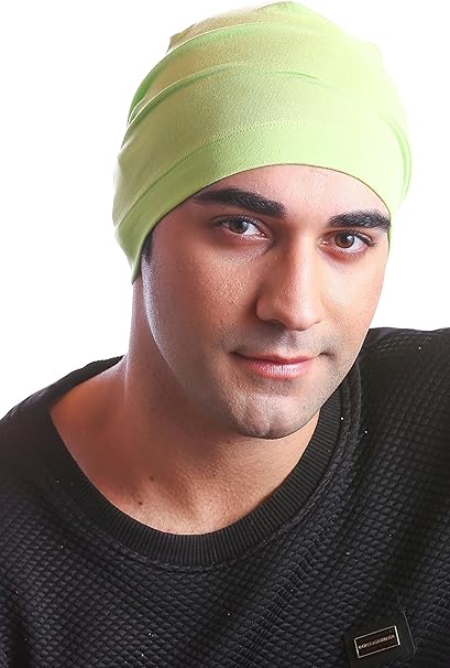 Deresina Men Sleep Cap For Hair Loss Apple Green One Size