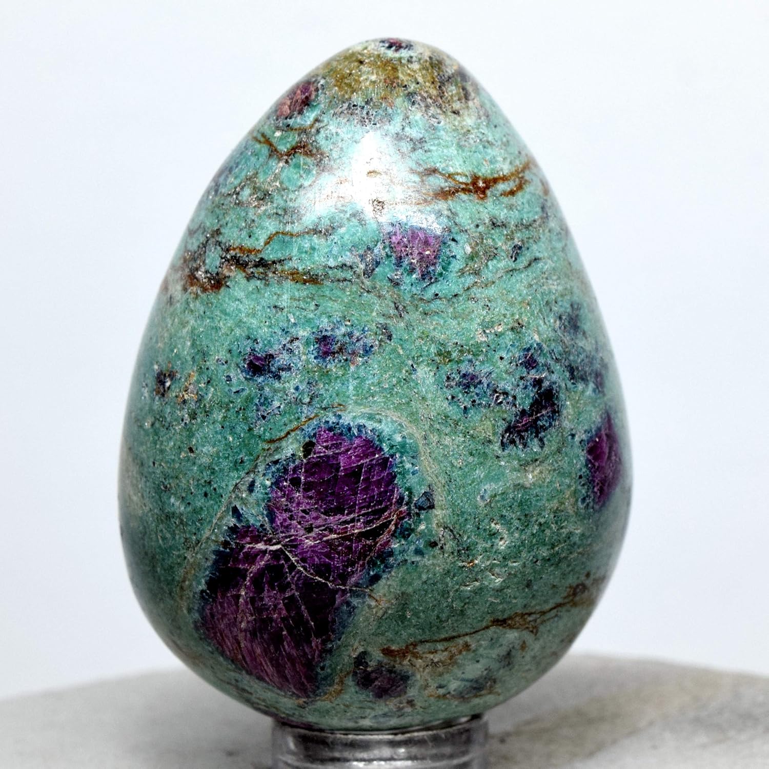 Top Quality My Insta Freakenfru Rare Love Handmade Russian Gemstone Cabochon 22 8 13 9 4 7 Mm 5 2 G Natural Fuchsite With Blue Kyanite Materials Craft Supplies Tools Vadel Com