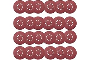 Tonmp 50 PCS 9-Inch 10-Hole Hook-and-Loop Sanding Discs for Drywall Sander -10 Pack Each of 60 80 120 150 240 Grits Sander Paper