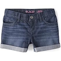 The Children's Place Girl's Uniform Regular Twill Woven Chino Shorts, 3-Pack