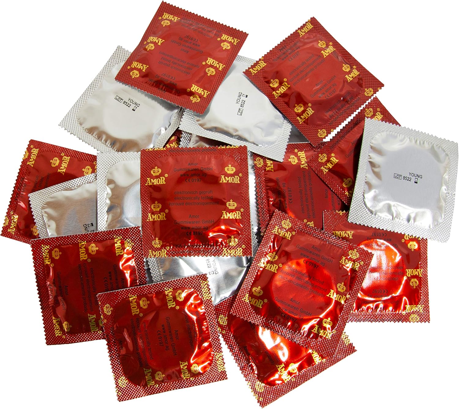 AMOR Premium Condoms, Narrow Fit diameter 49 mm, Pack of 50, Enge-50, 50 count (Pack of 1) - Image 4