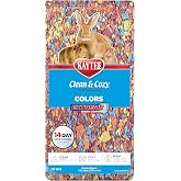 Kaytee Clean &amp; Cozy Colors, Small Animal Bedding with Extreme Odor Control, Kaleidoscope, 24.6 Liters