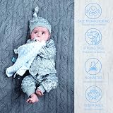 Soft Touch Baby Super Soft Deluxe Comforter Blanket with Satin Ribbons Blue view 4