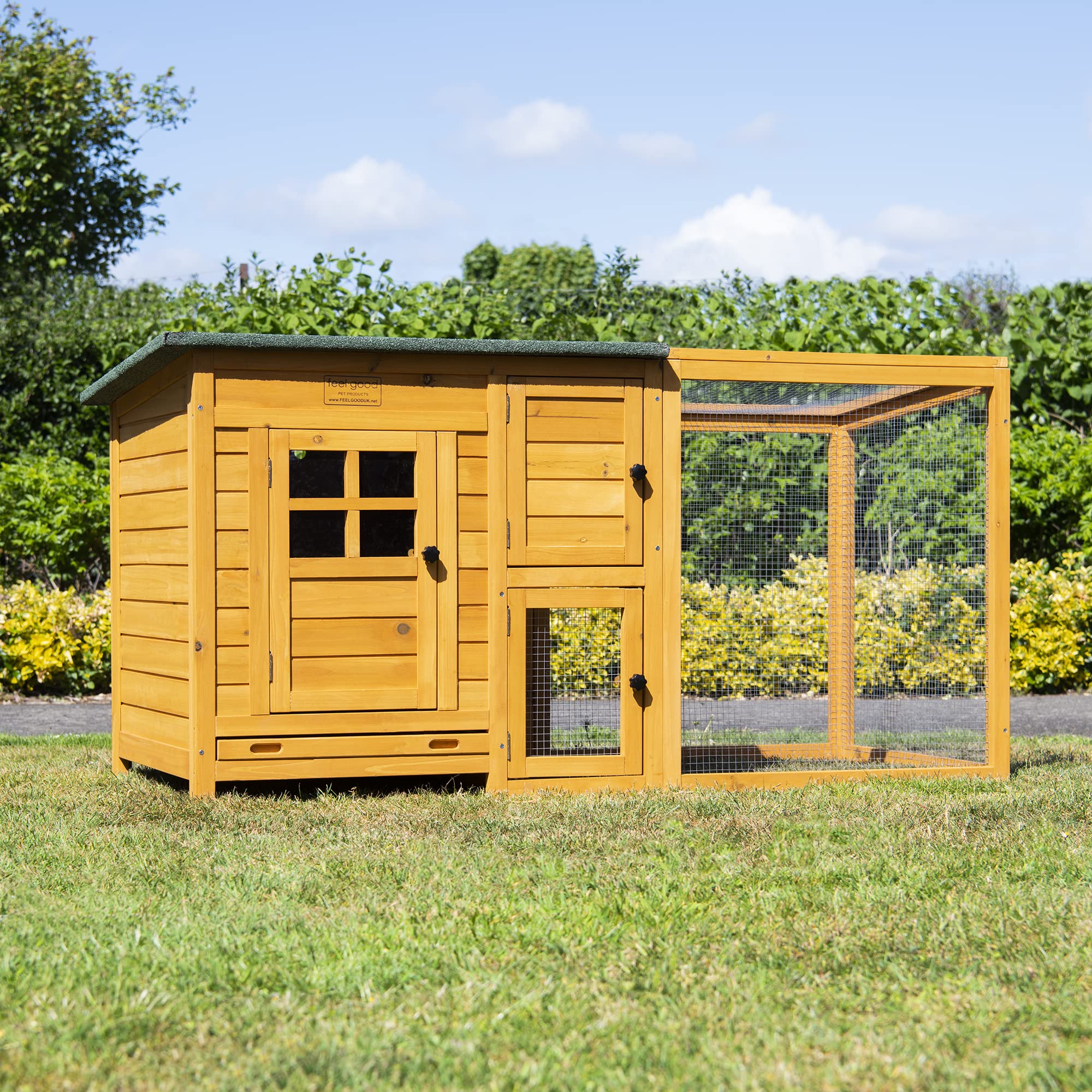 FeelGoodUK Chicken Coop, 160 x 75 x 80 cm