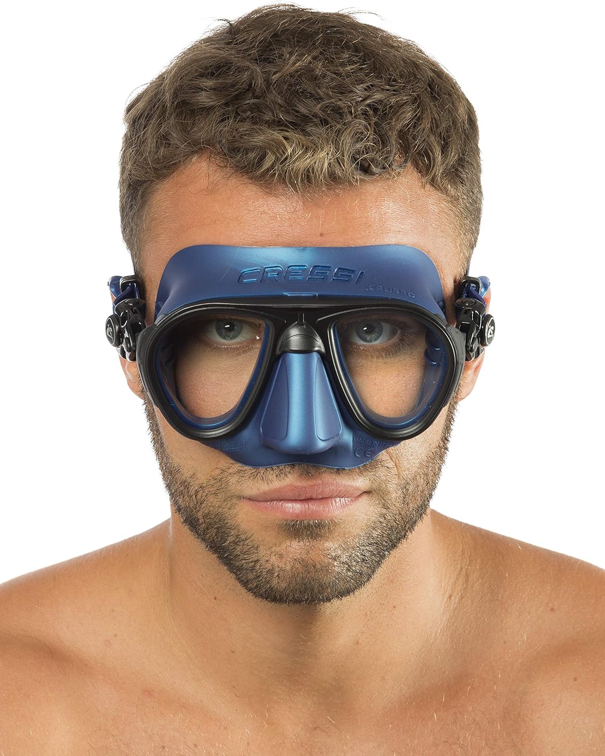 Cressi Calibro Diving Mask - Blue Nery, Uni - Image 4