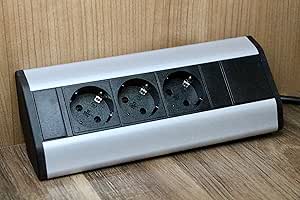 Premium esquina de enchufe para cocina, oficina de aluminio. Enchufe