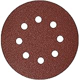 BOSCH SR5R060 5-Piece 60 Grit 5 In. 8 Hole Hook-And-Loop Sanding Discs