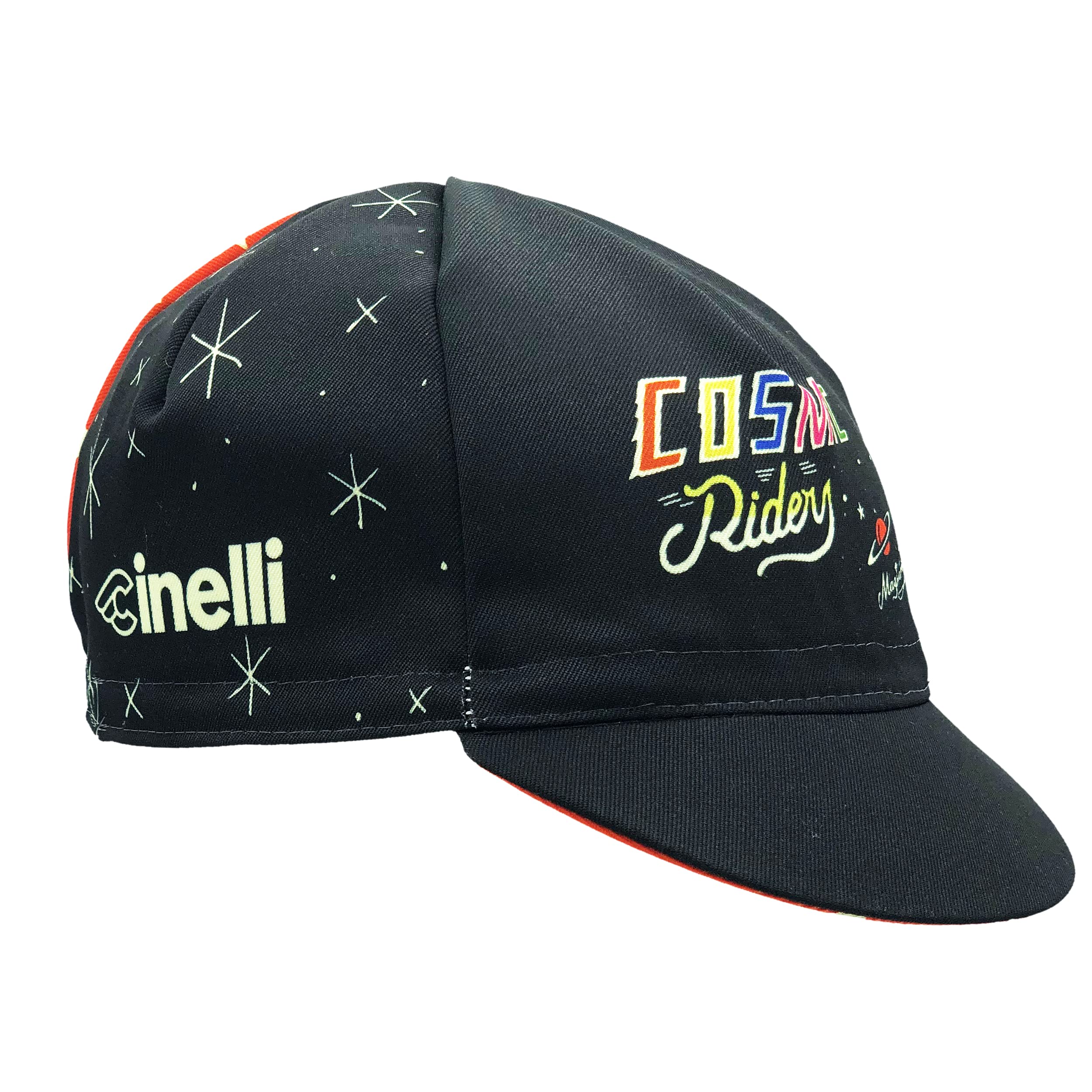 Cinelli Sergio Mora Cosmic Riders Cycling Cap, Black