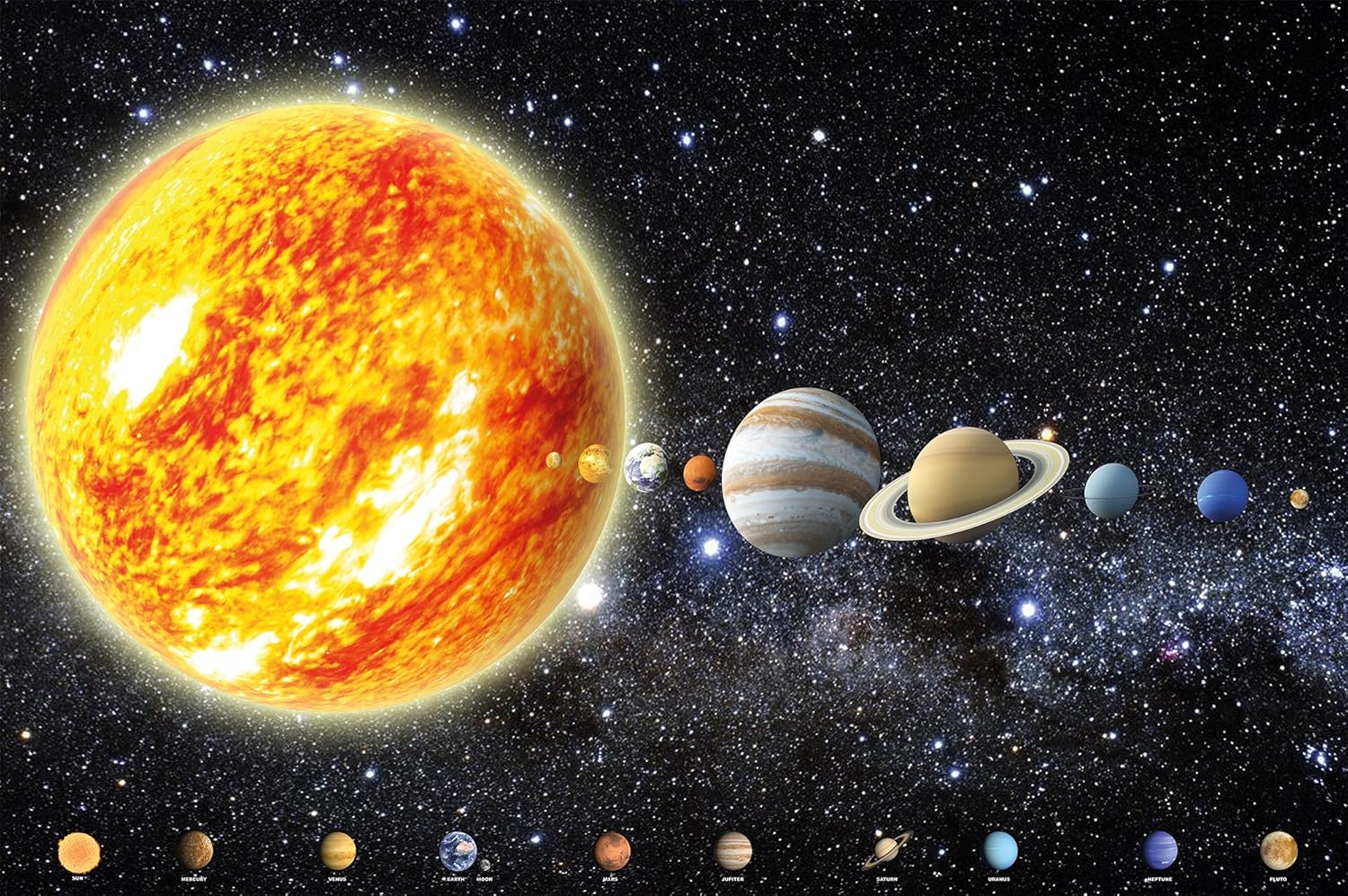Solar System with Planets Picture Wallpaper – Galaxy Universe Space