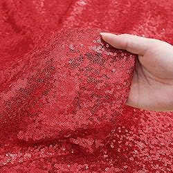 Sugargirl Red Sequin Backdrop Curtain 2 Panels