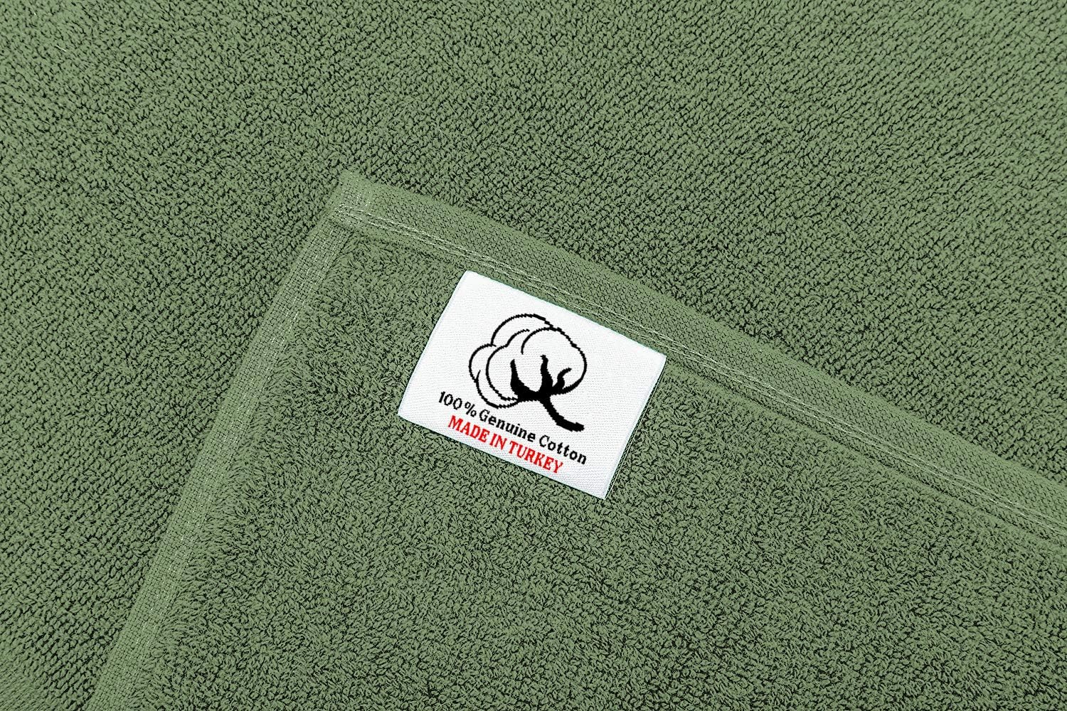 900 GSM Machine Washable 20x34 Inches 2-Pack Banded Bath Mats, Luxury Hotel & Spa Quality, 100% Ring Spun Genuine Cotton, Maximum Softness & Absorbency by United Home Textile, Sage Green: Kitchen & Dining