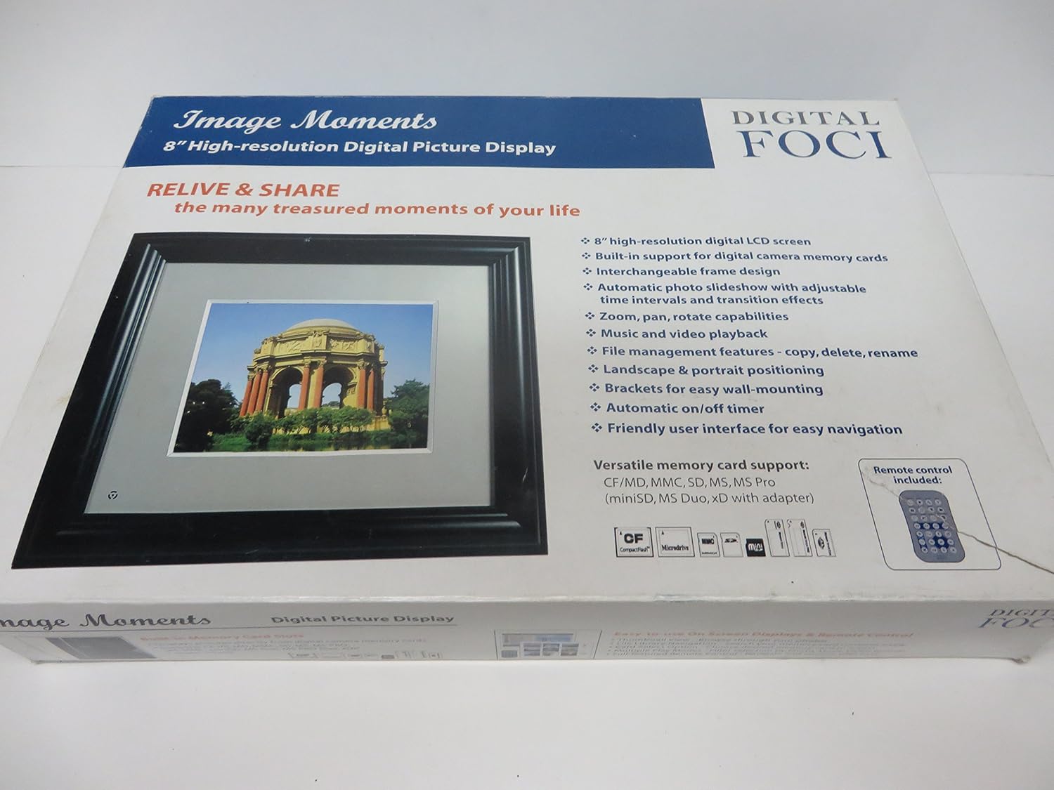 Digital Foci DIGIMT081 PKG Digital Picture Frame Package Electronics