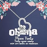 FOTAP Ohana Family Hawaiian Flower Necklace - Gift for Reunion, Trip or BBF