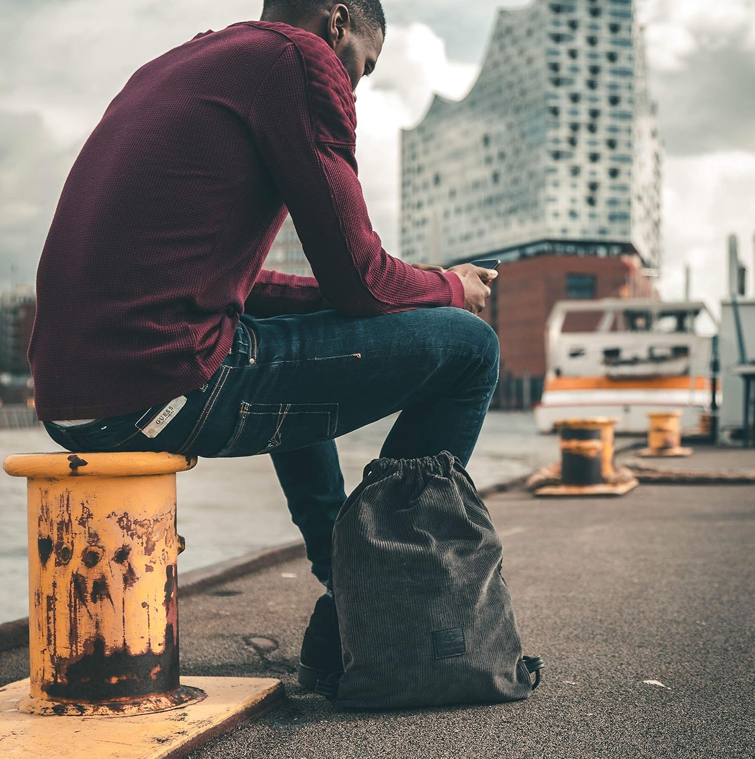 Backpack bag ANNI Cord bag GymbagTurnbeutel Backpacks Bags