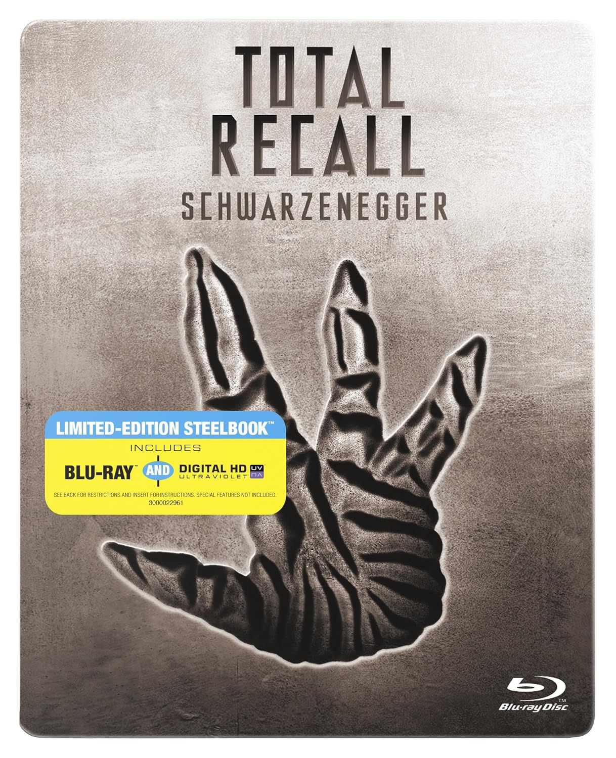 Amazon Com Total Recall Blu Ray Steelbook Digital Hd Arnold Schwarzenegger Rachel Ticotin Sharon Stone Michael Ironside Ronny Cox Paul Verhoven Movies Tv