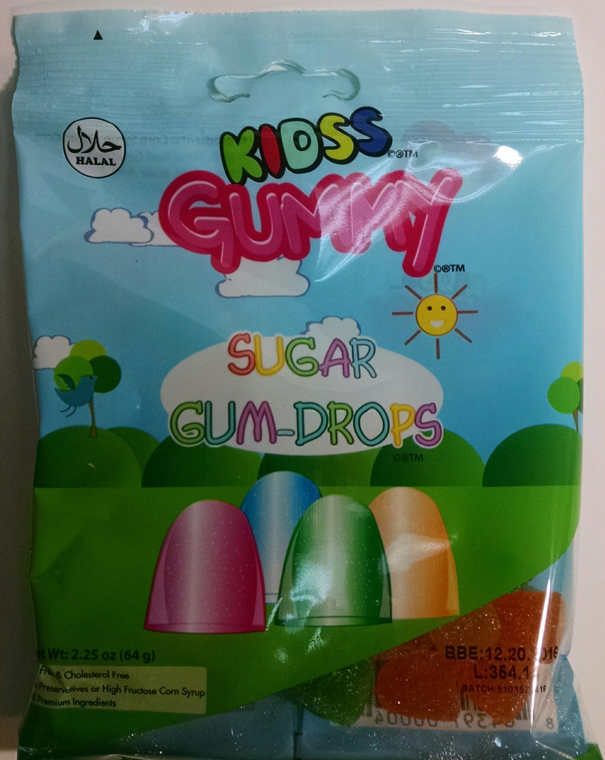 Kidss Halal Gummy (Sugar Gum-Drops) - Pack of Three