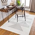 Hauteloom Emberton Living Room, Bedroom Area Rug - Contemporary - Light Gray, Medium Gray, Charcoal - 6'7" x 9'