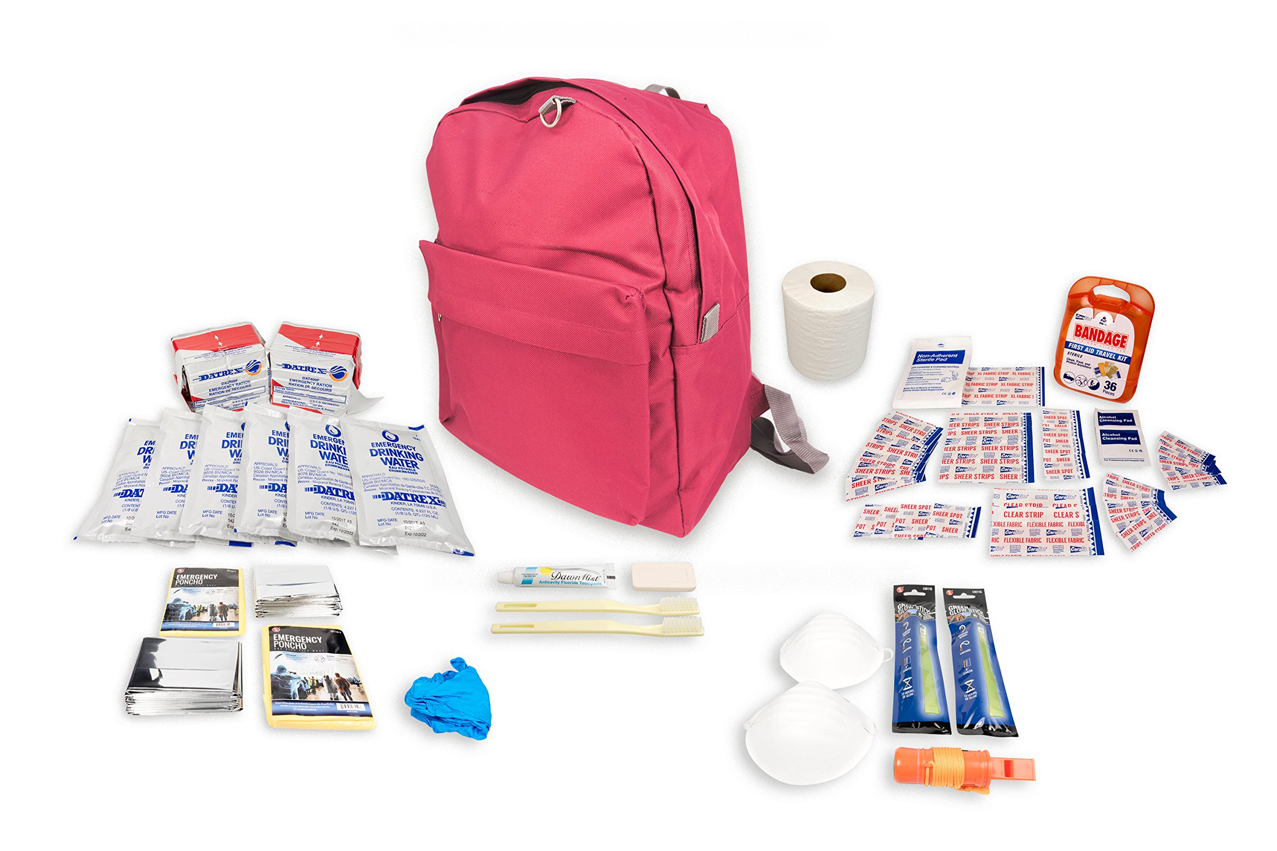 Crisis Essentials Emergency Survival Bag 2 Person Kit 72 Hour with First Aid Supplies for Family Prep and Disaster Preparedness