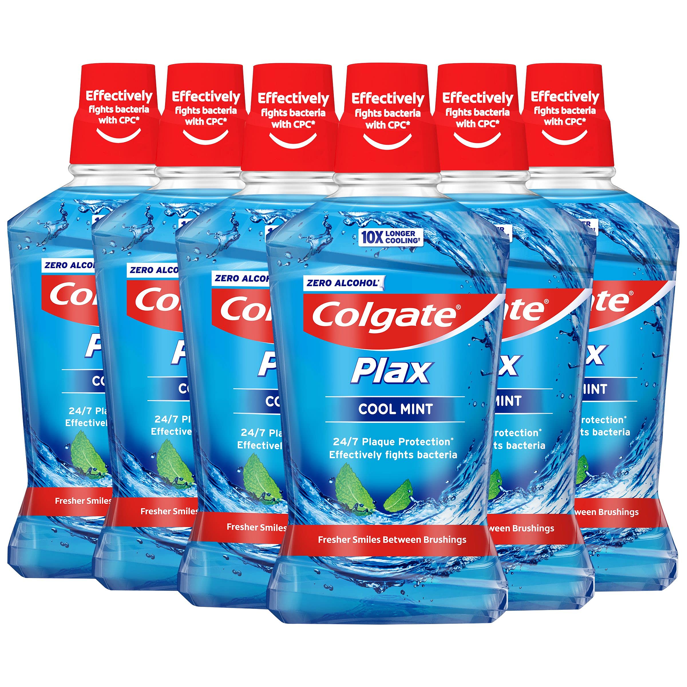 Colgate Plax Cool Mint Mouthwash with CPC 500 ml, Pack of 6