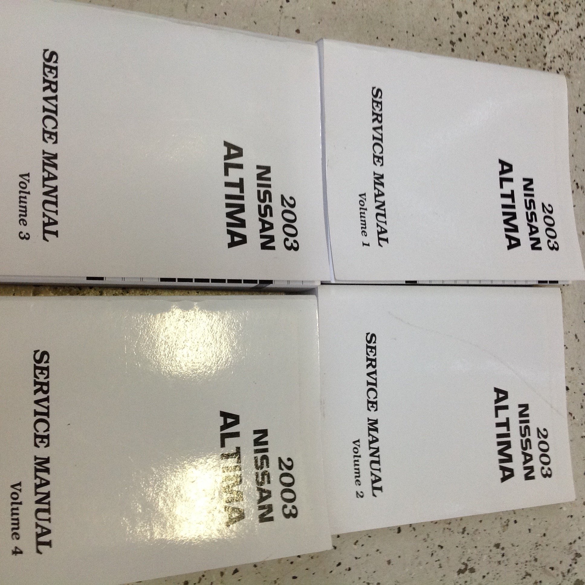 2003 Nissan ALTIMA Service Repair Shop Workshop Manual Set OEM Factory:  nissan: Amazon.com: Books