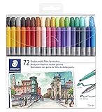 STAEDTLER double ended fiber-tip markers, for