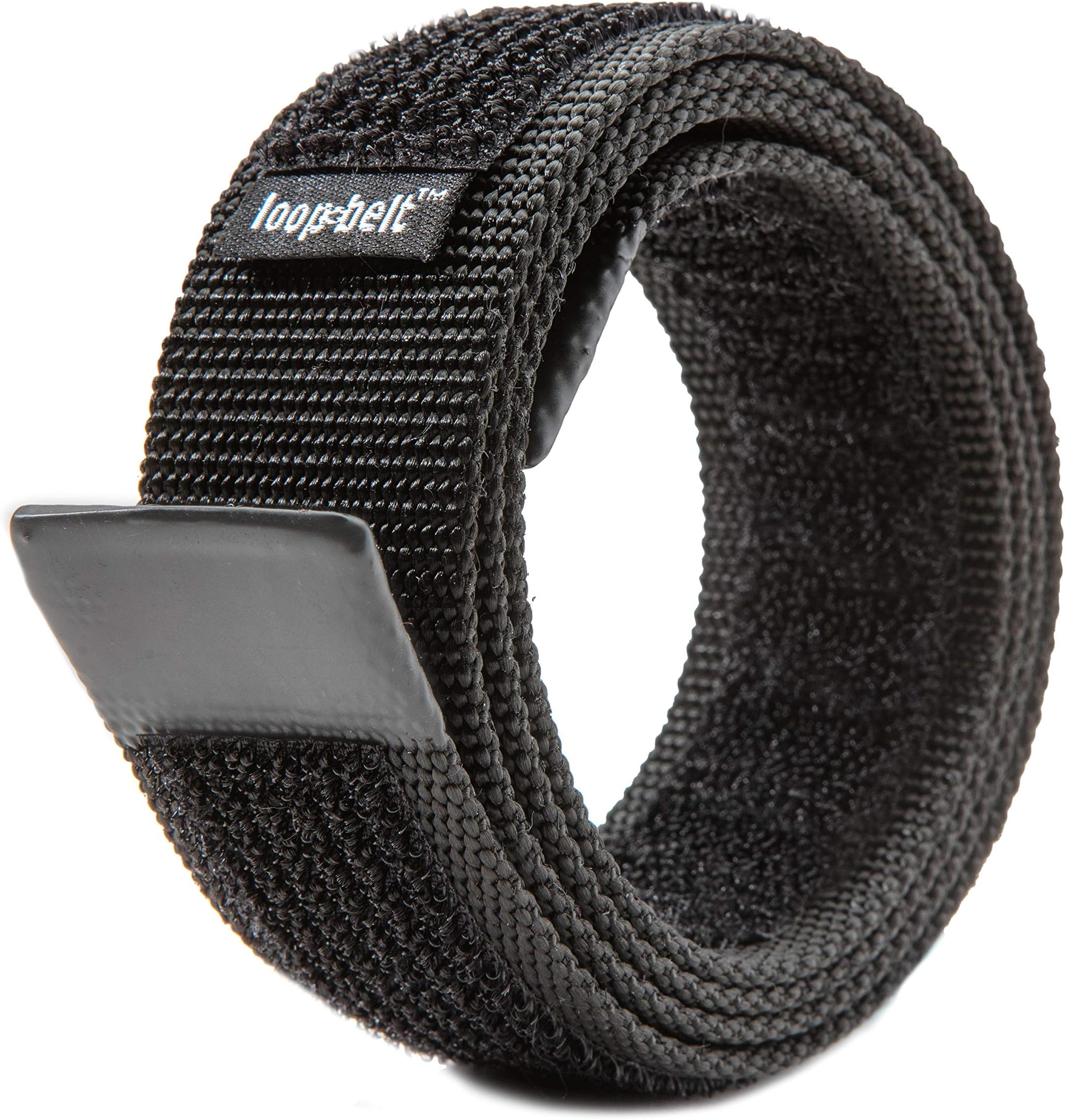 Loopbelt No-Scratch Reversible Web Belt, with Rubber Coated Tips and Advanced H&L Fasteners