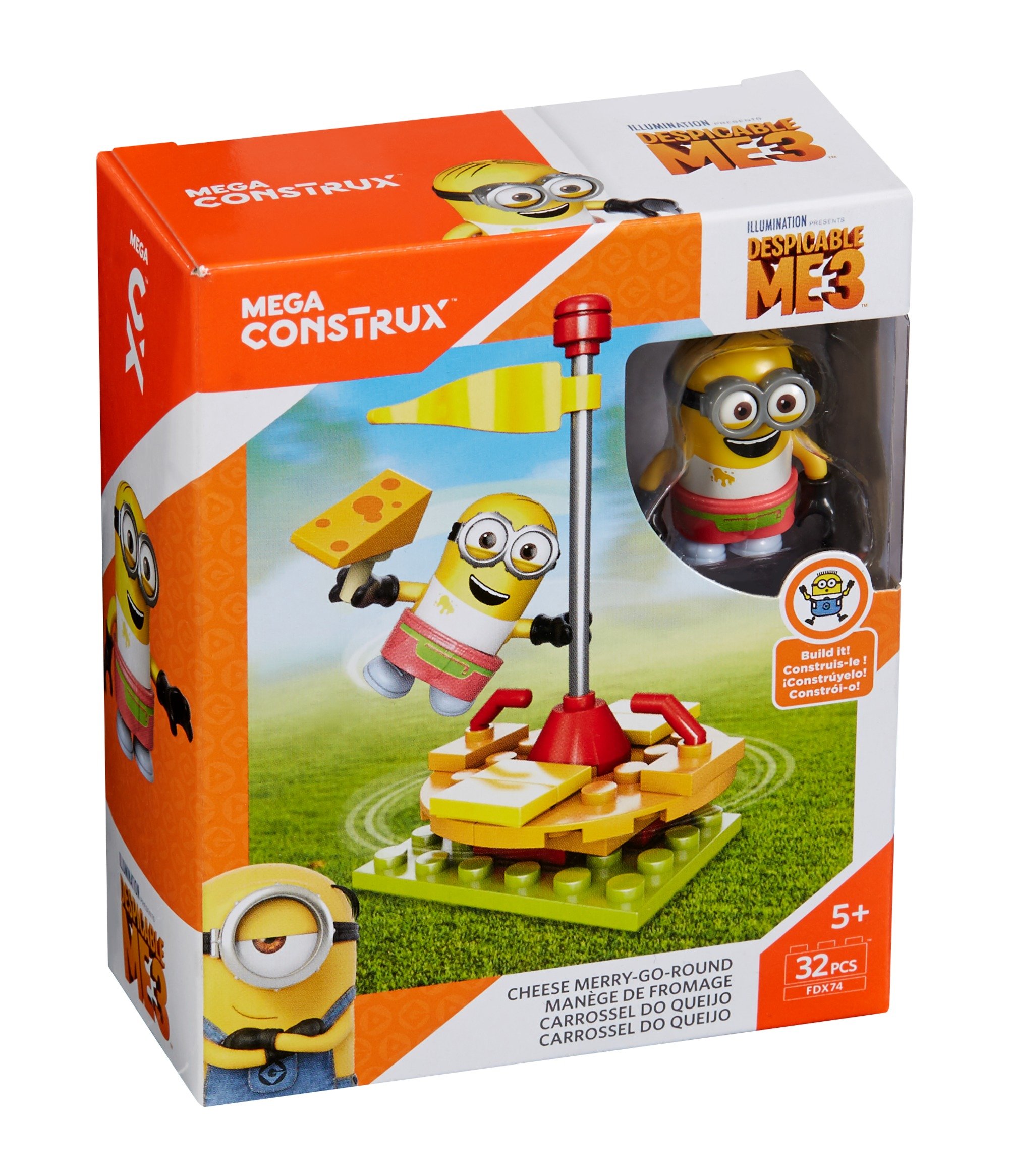 Pack de Construction Mega Construx Moi Moche et Méchant 3: Les Minions le Manège des Fromages
